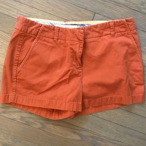 J Crew Chino Shorts, Orange, Sz8, Great Condition!